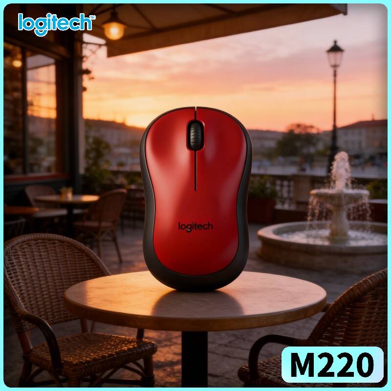 Laptop Accessories Design - ماوس لاسلكي لوجيتك M220، نقرات هادئة،
