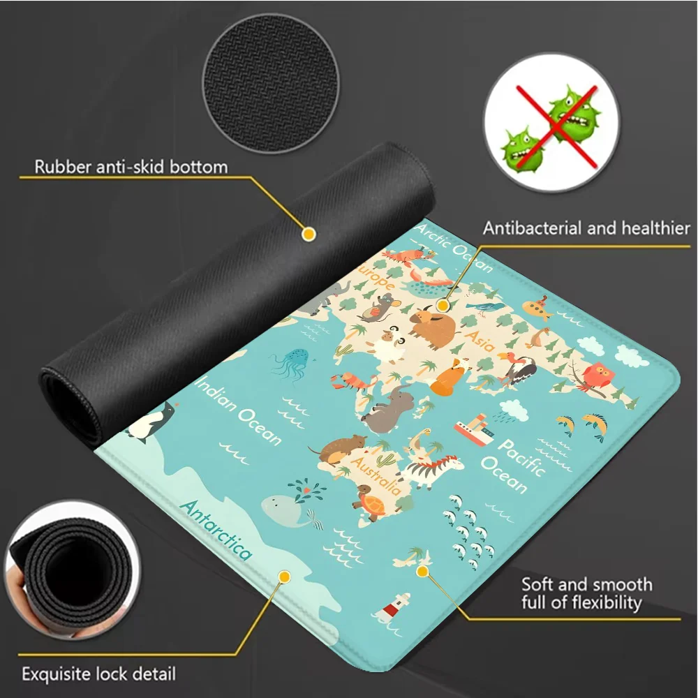 لوحة ماوس ألعاب خريطة العالم ب - مراجعة Laptop Accessories Design وسعره