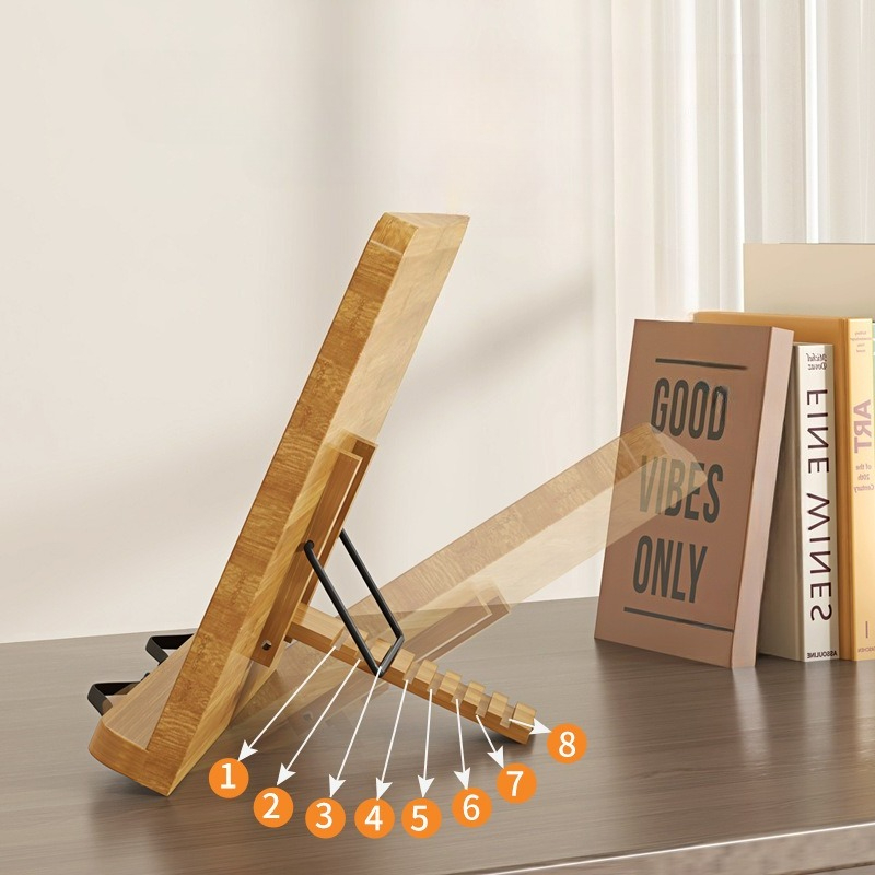 حامل كتب خشبي للقراءة، دعامة م - مراجعة Laptop Office Accessories وسعره