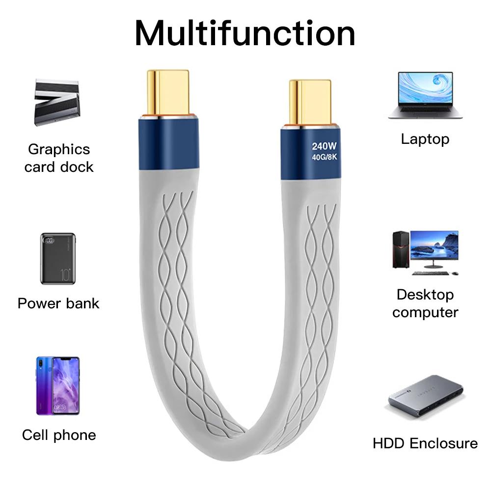 كابل بيانات USB 4.0 بقوة 240 و - مراجعة Laptop Accessories Design وسعره