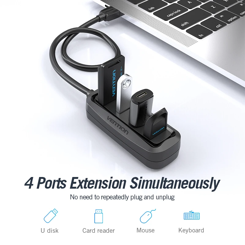 Vention-محور USB مع جهاز تقسيم - مراجعة Laptop Accessories Bundle وسعره