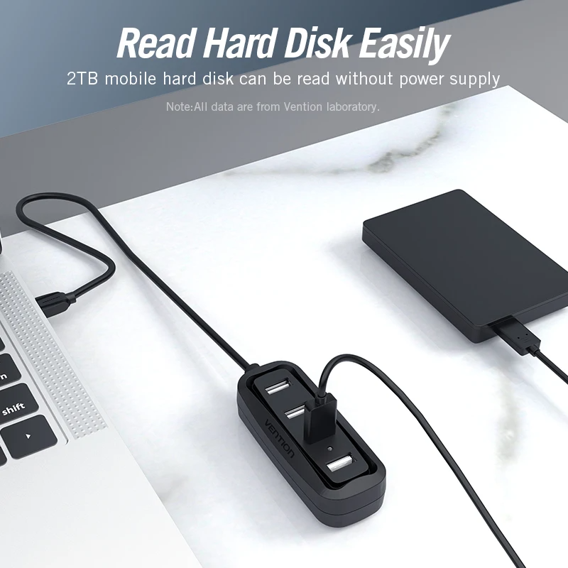 Vention-محور USB مع جهاز تقسيم - مراجعة Laptop Accessories Bundle وسعره