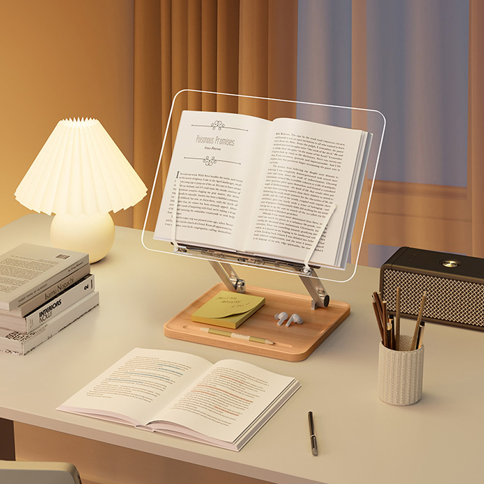 حامل قراءة خشبي مع إضاءة، حامل - مراجعة Laptop Office Accessories وسعره