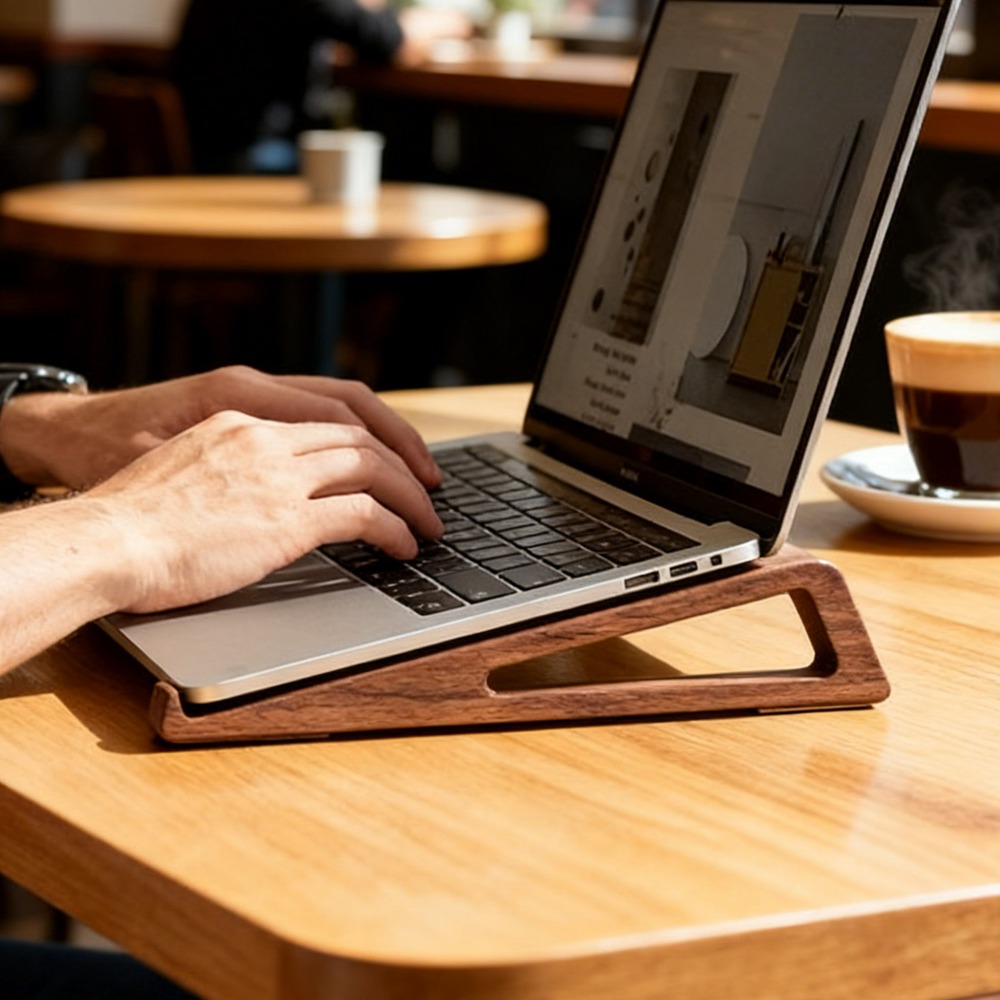 حامل كمبيوتر محمول خشبي قابل ل - مراجعة Laptop Accessories Design وسعره